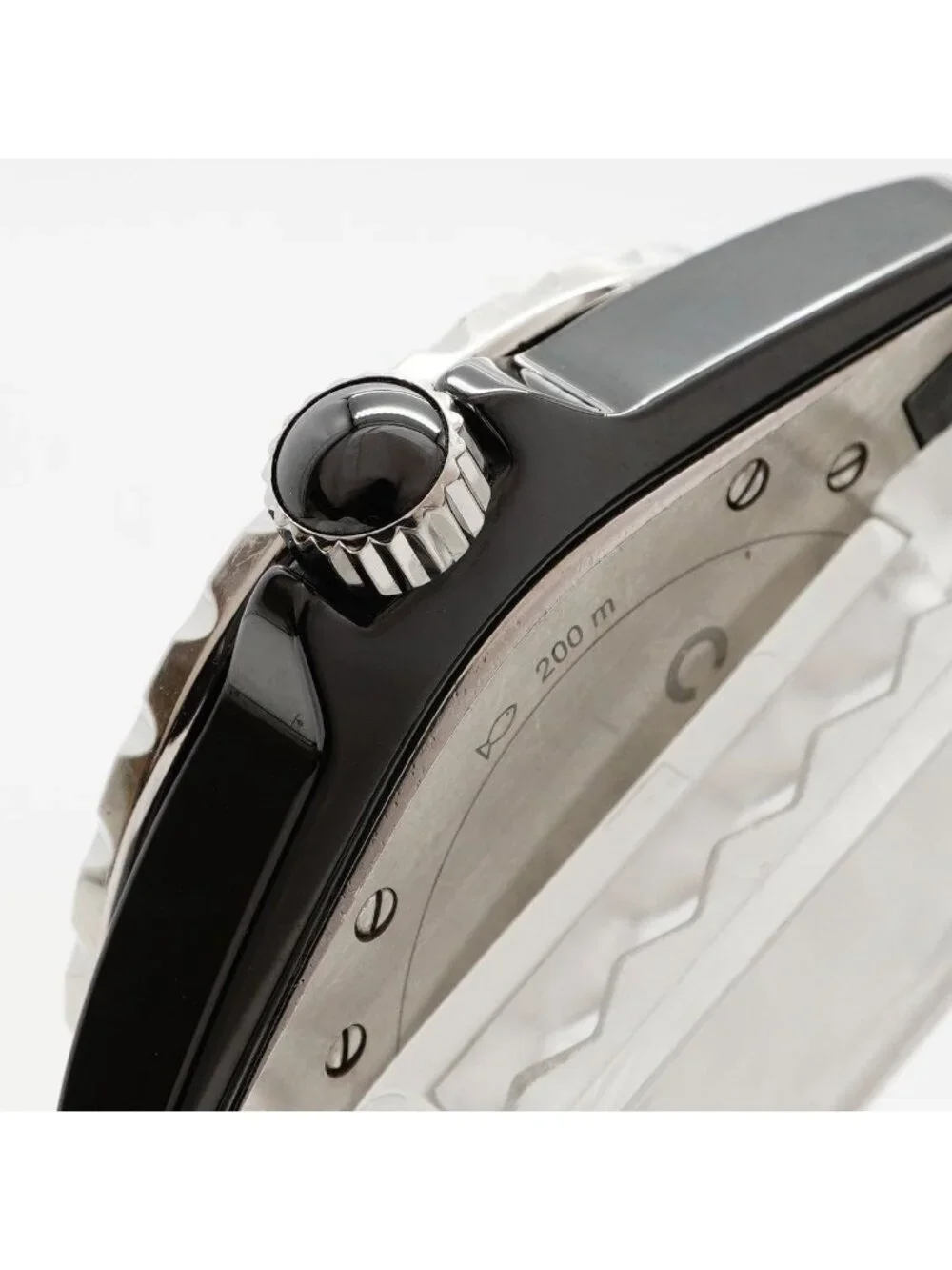 Chanel Diamond Black Dial Watch